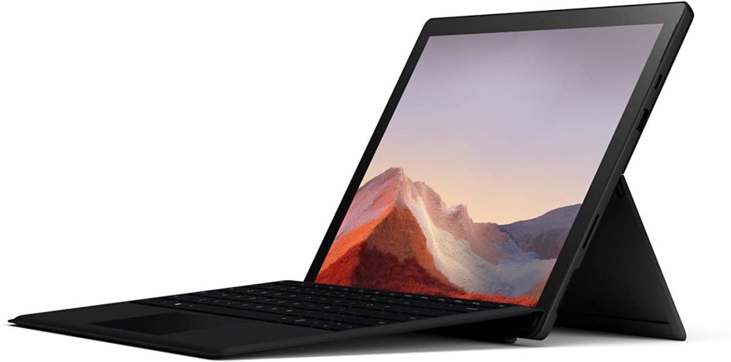 Solde Amazon : Promo actuelle à – 327 € sur l’ordinateur portable – Tablette Microsoft  Surface Pro 7 Noir