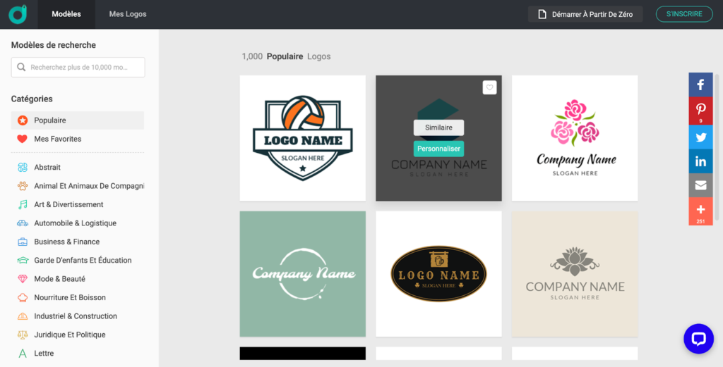 Créateur de logos DesignEvo