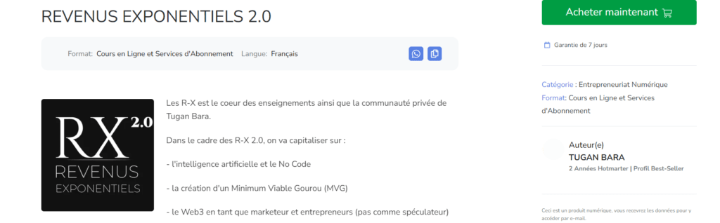 R-X de Tugan Bara – Notre Avis